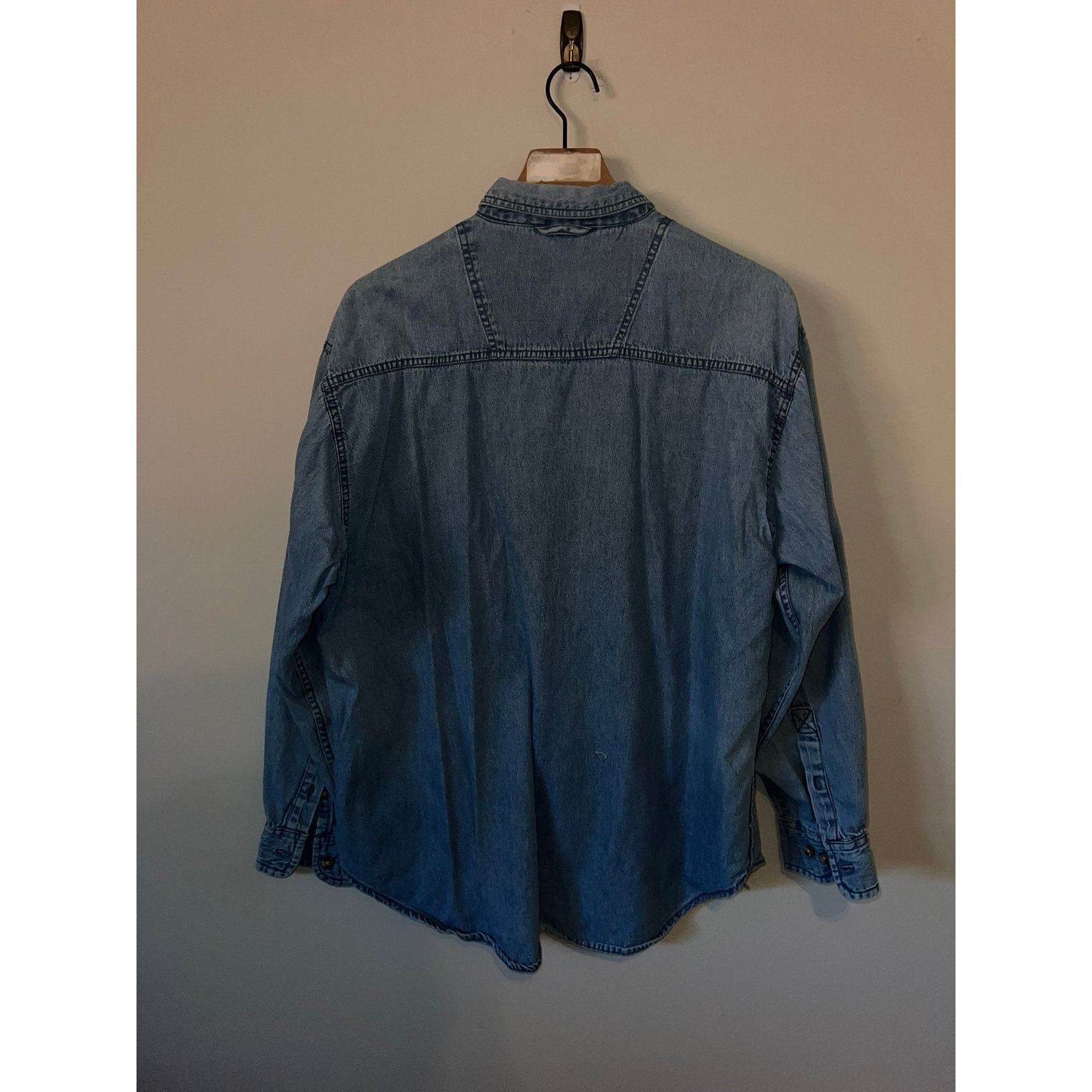 Vintage Vintage Fox News Button Up Shirt Channel 21 Denim LS VTG L Size US L / EU 52-54 / 3 - 8 Thumbnail