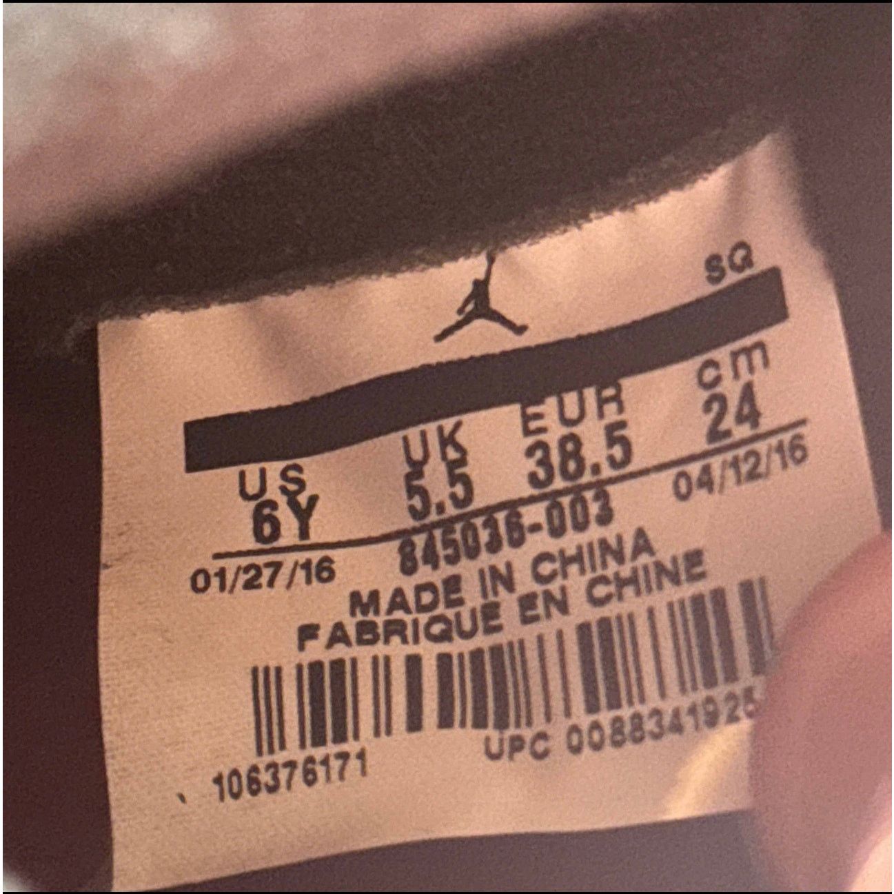 Jordan Brand × Nike Size 6 - Nike Air Jordan 5 Retro OG BG Black Metallic 2016 Size US 6 / EU 39 - 7 Thumbnail