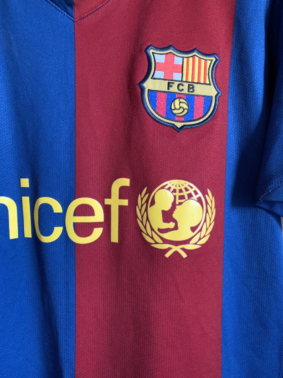 Nike Barcelona 2008 Home Football Shirt Vintage Nike Soccer Sz S Size US S / EU 44-46 / 1 - 6 Thumbnail