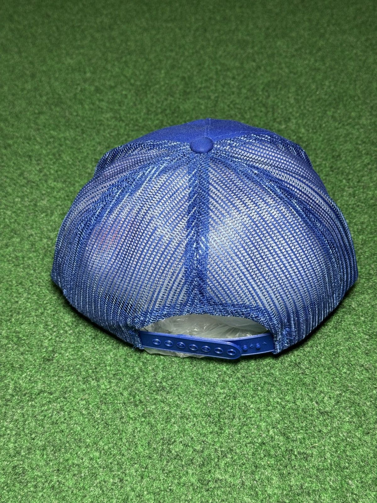 Yupong Blue Coral Mesh Trucker Hat Snapback 80s 90s Yupoong Retro Size ONE SIZE - 3 Thumbnail