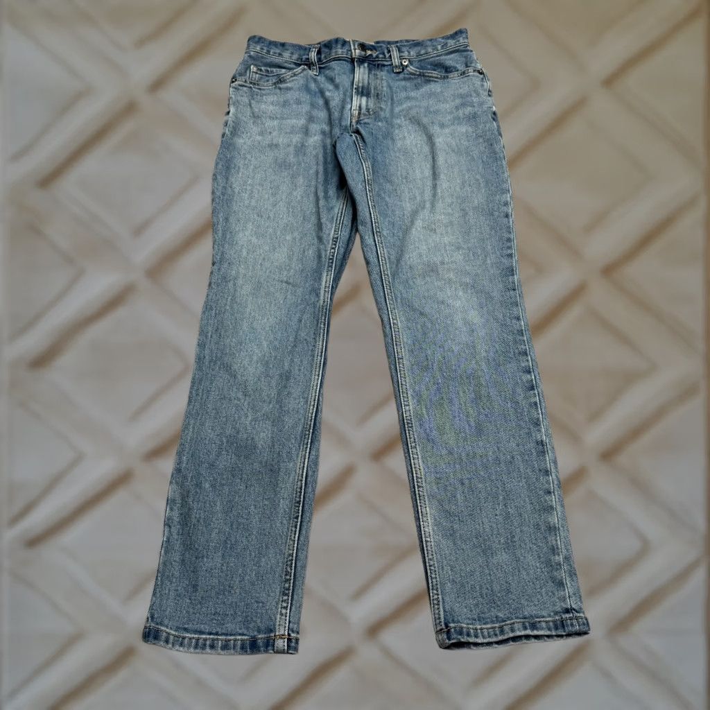 Everlane Everlane The Slim Fit Jean Denim Blue 28x28 Medium Wash Womens Straight Jeans 5-Pocket Stretch Size 28" / US 6 / IT 42 - 1 Thumbnail