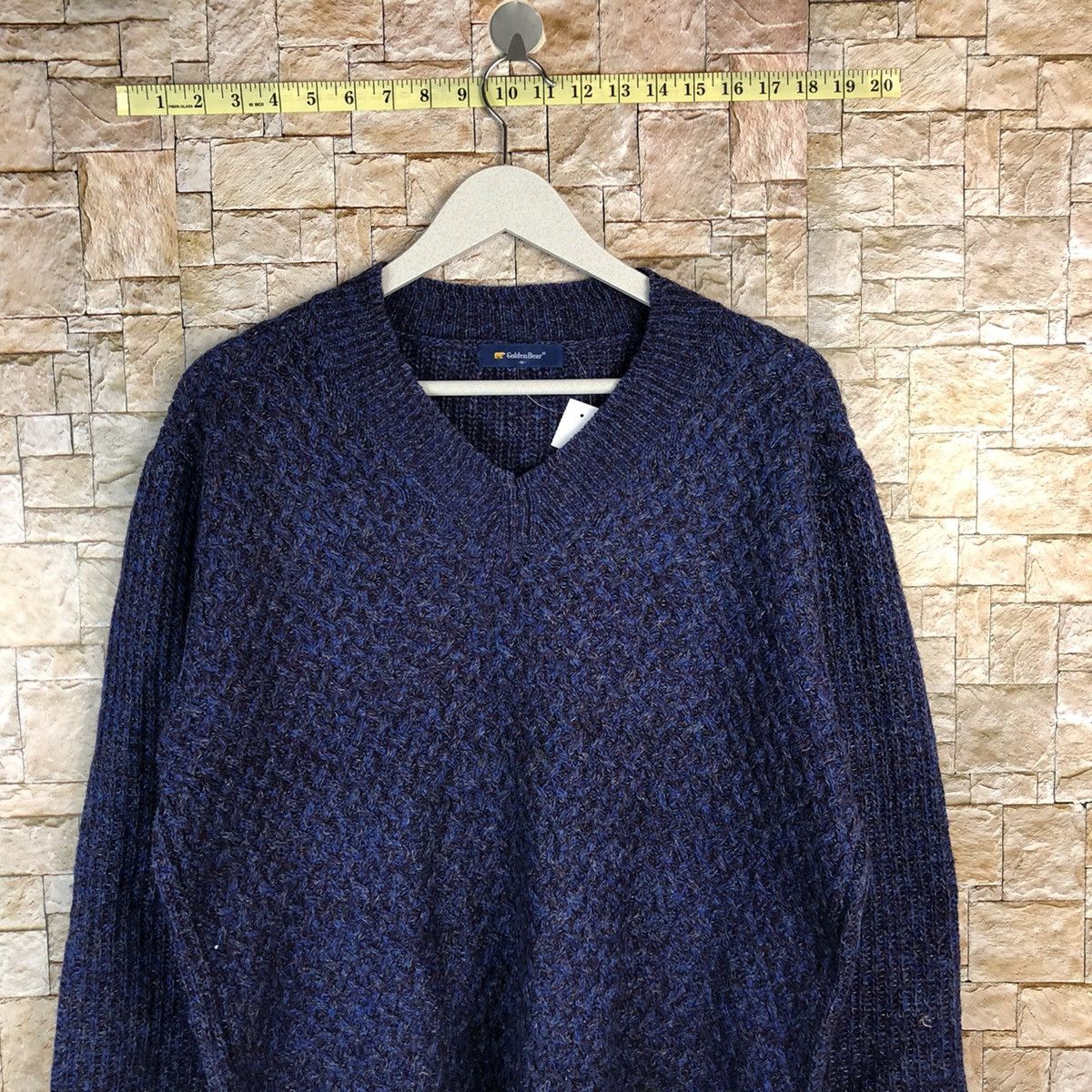 Golden Bear Golden Bear vintage Blue Knitwear sweatshirt #A1216 Size US M / EU 48-50 / 2 - 2 Thumbnail