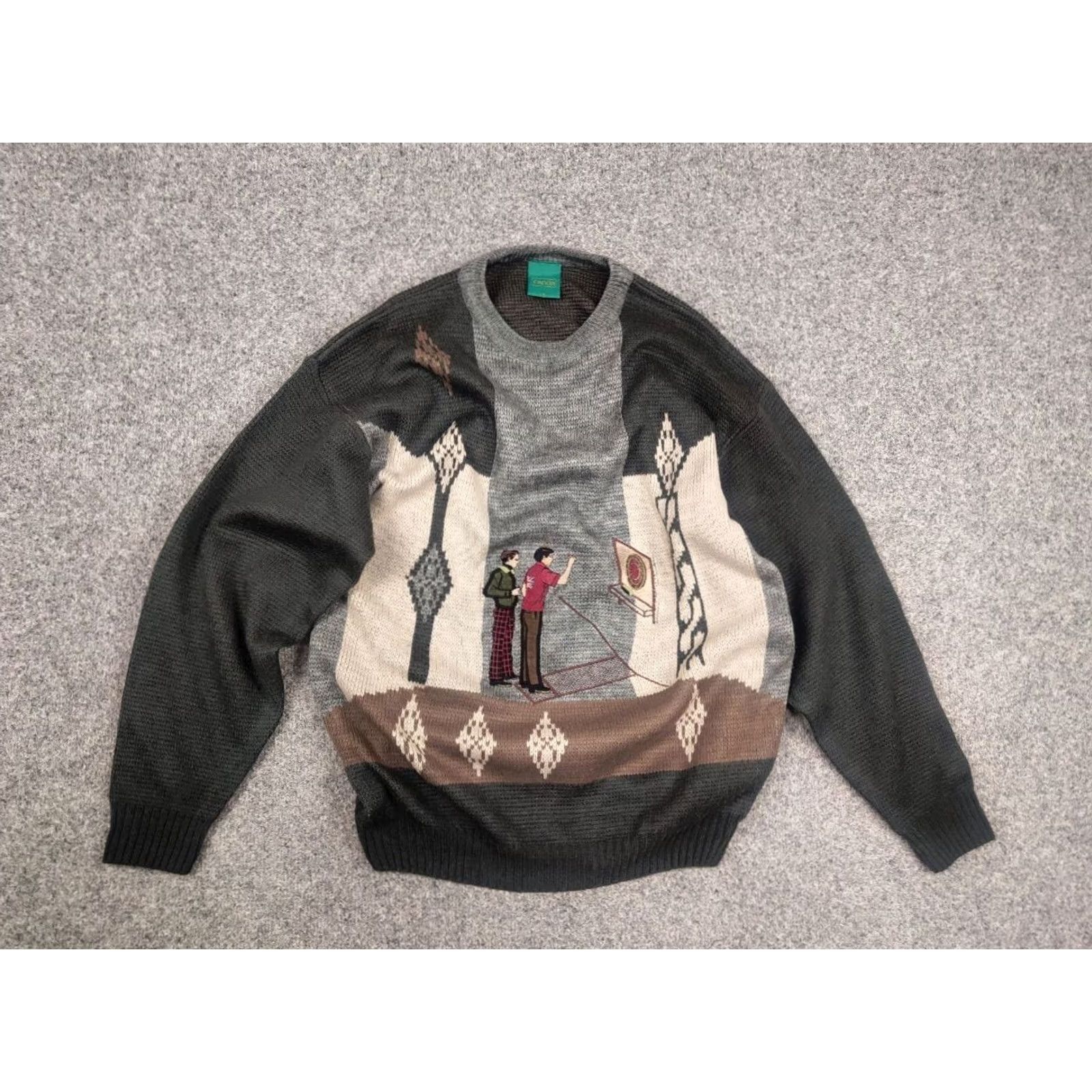 Logo 7 VINTAGE 90s Canda Sweater Embroidered Logo Japan Style Size US L / EU 52-54 / 3 - 7 Thumbnail
