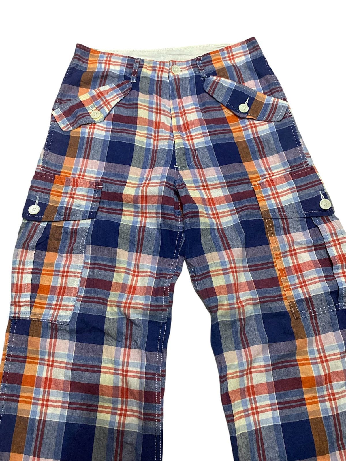 Comme des Garcons × Japanese Brand AD2003 Comme Des Garcons Tricot Cargo Trousers Size 29" - 3 Thumbnail