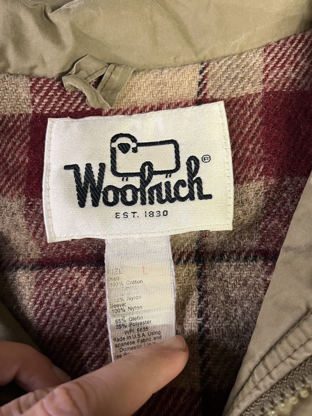 Woolrich Woolen Mills Woollrich aviator jacket | khaki/ vintage | man/ size L Size US L / EU 52-54 / 3 - 3 Thumbnail
