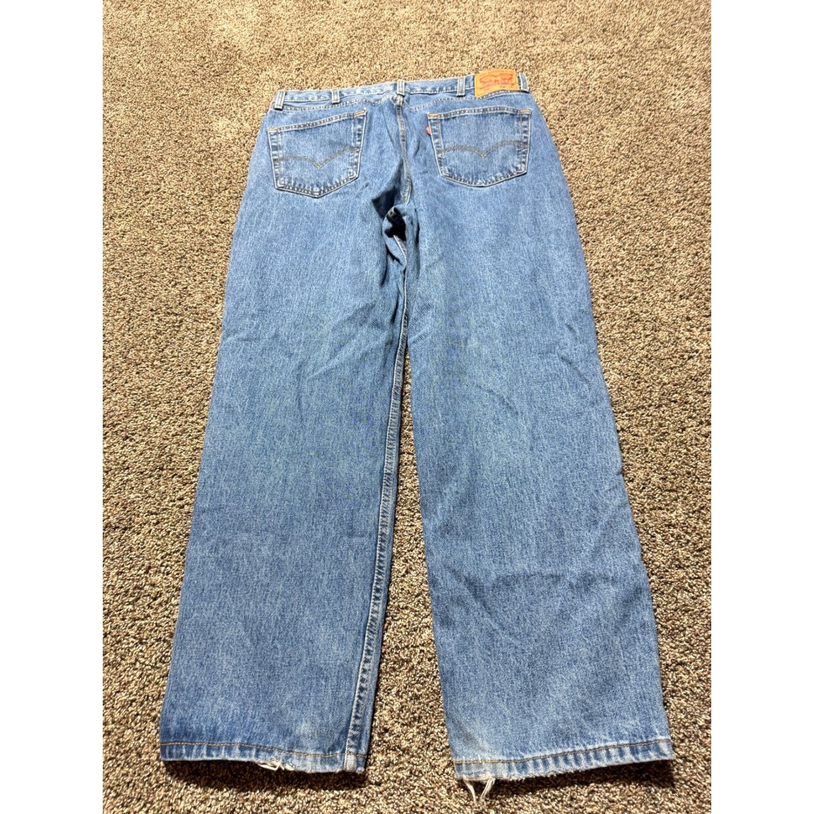 Levi's Levi's 550 Jeans Men 40 Blue Denim 40X32 Straight 100% Cotton Relaxed Size US 40 / EU 56 - 6 Thumbnail