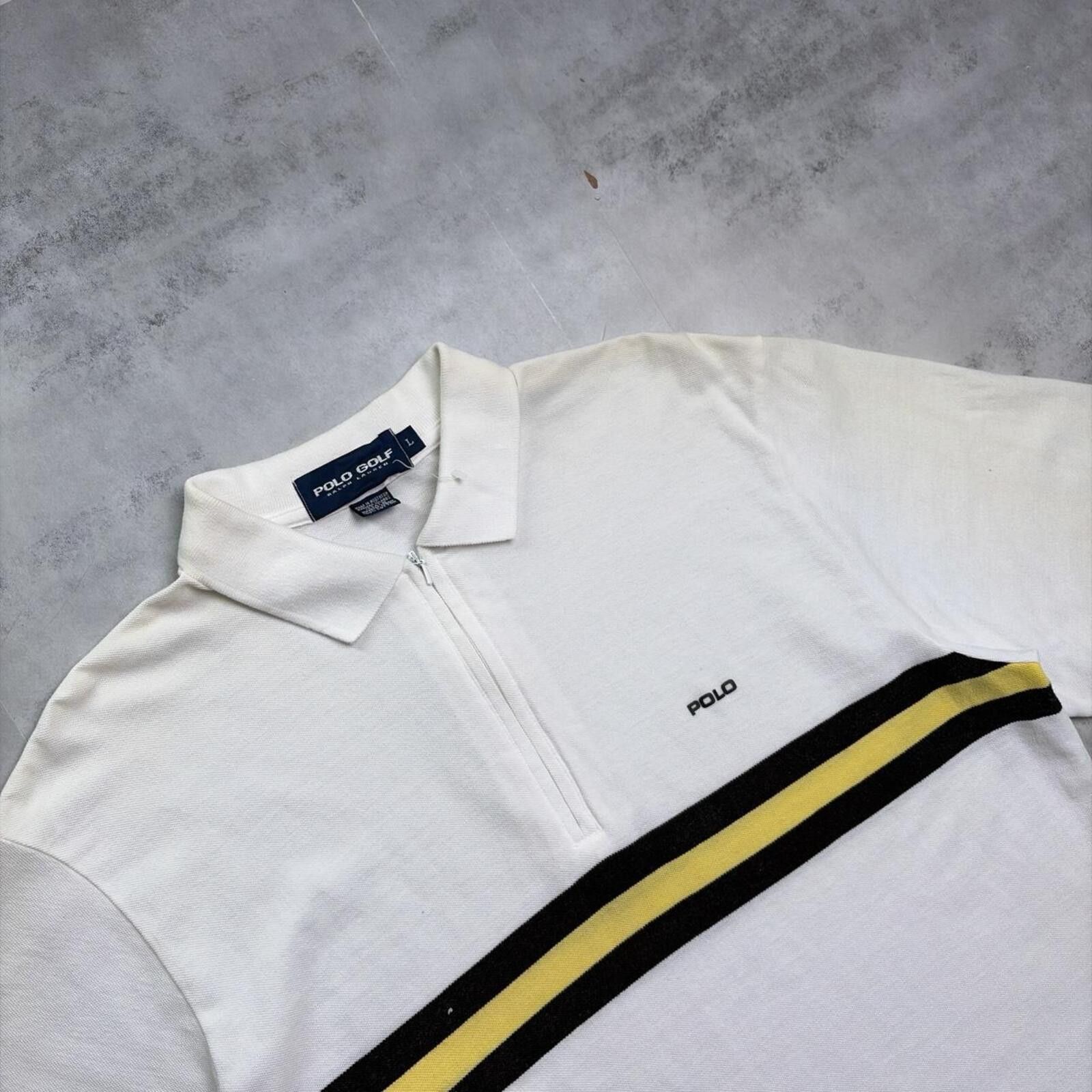 Polo Ralph Lauren Vintage 90’s White Polo Golf Distressed Deadstock Polo Shirt Size US L / EU 52-54 / 3 - 5 Thumbnail