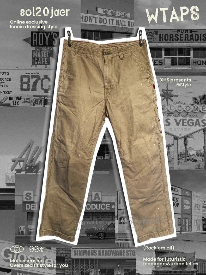 Wtaps Wtaps size S Washed, aged, painted and embroidered work pan Size US 38 / EU 54 - 2 Thumbnail
