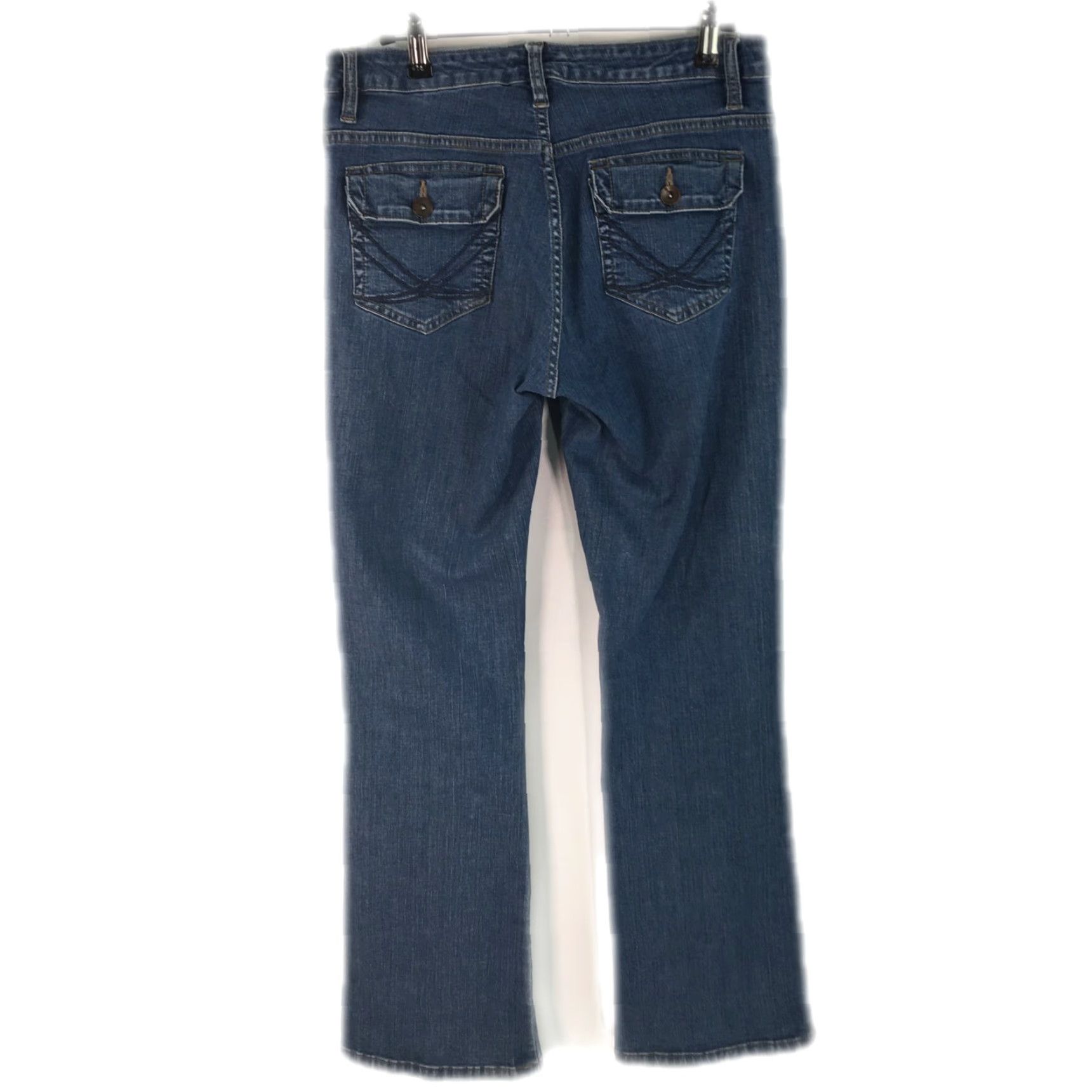 Lee Lee Women Jeans Straight Lower Waist 30x30 Blue 8 Short Denim 5-Pocket Regular Rise Medium Cuff 9in Vintage No US Seller Size 30" / US 8 / IT 44 - 2 Thumbnail