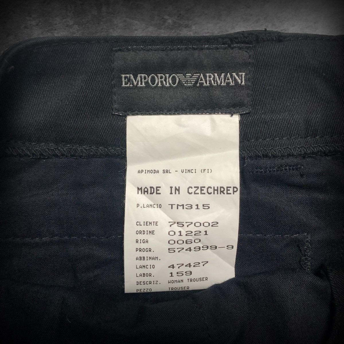 Emporio Armani Emporio Armani Button Hem Tailored Pants Black Size 42 Size 28" / US 6 / IT 42 - 4 Thumbnail