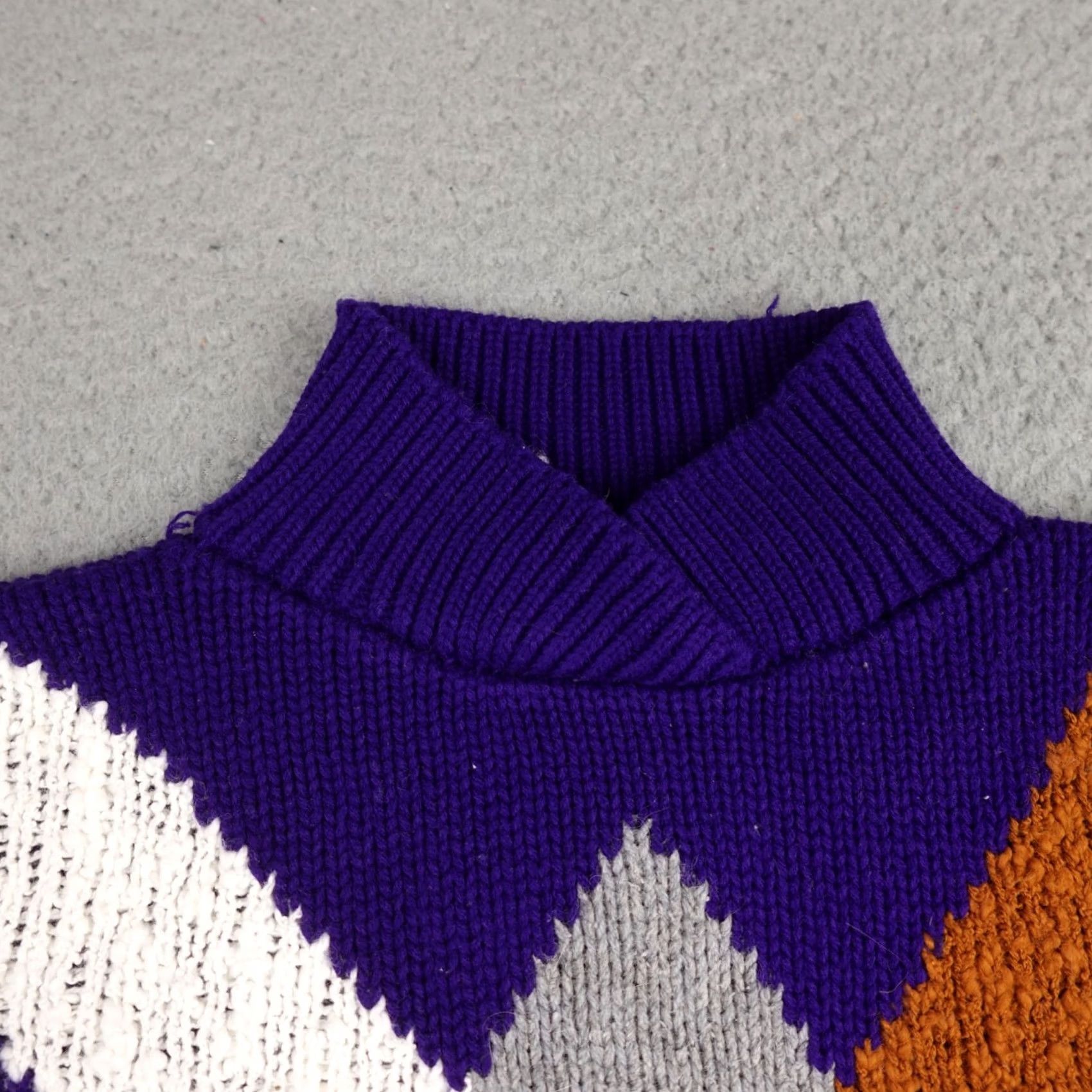 Alife VINTAGE Spice Of Life Sweater Womens Large Purple Chunky Knit Pullover Retro 80s Size L / US 10 / IT 46 - 5 Thumbnail