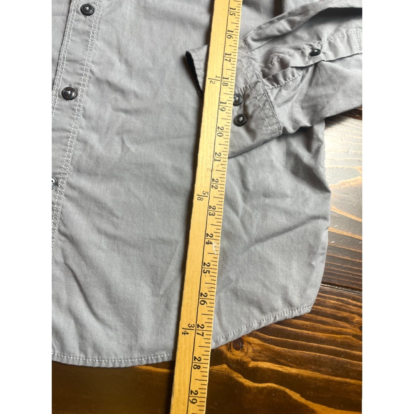 Vintage Michael Brandon Shirt Men's M Gray Button Up Long Sleeve Pockets Modern Fit Regular Size US M / EU 48-50 / 2 - 7 Thumbnail