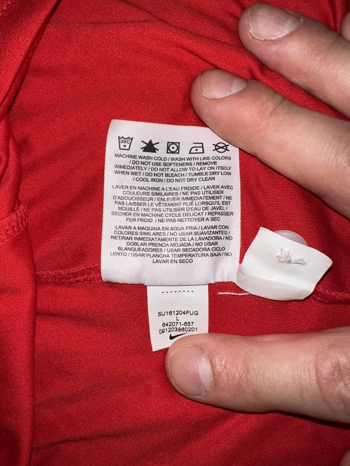 Nike Nike Boy's Dri-Fit Tennis Red Polo Short Sleeve Shirt Size US L / EU 52-54 / 3 - 6 Thumbnail