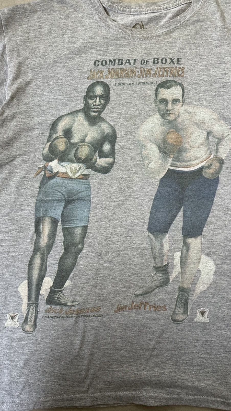 Vintage VINTAGE JACK JOHNSON JAMES JEFFRIES BOXING TEE Size US M / EU 48-50 / 2 - 2 Thumbnail