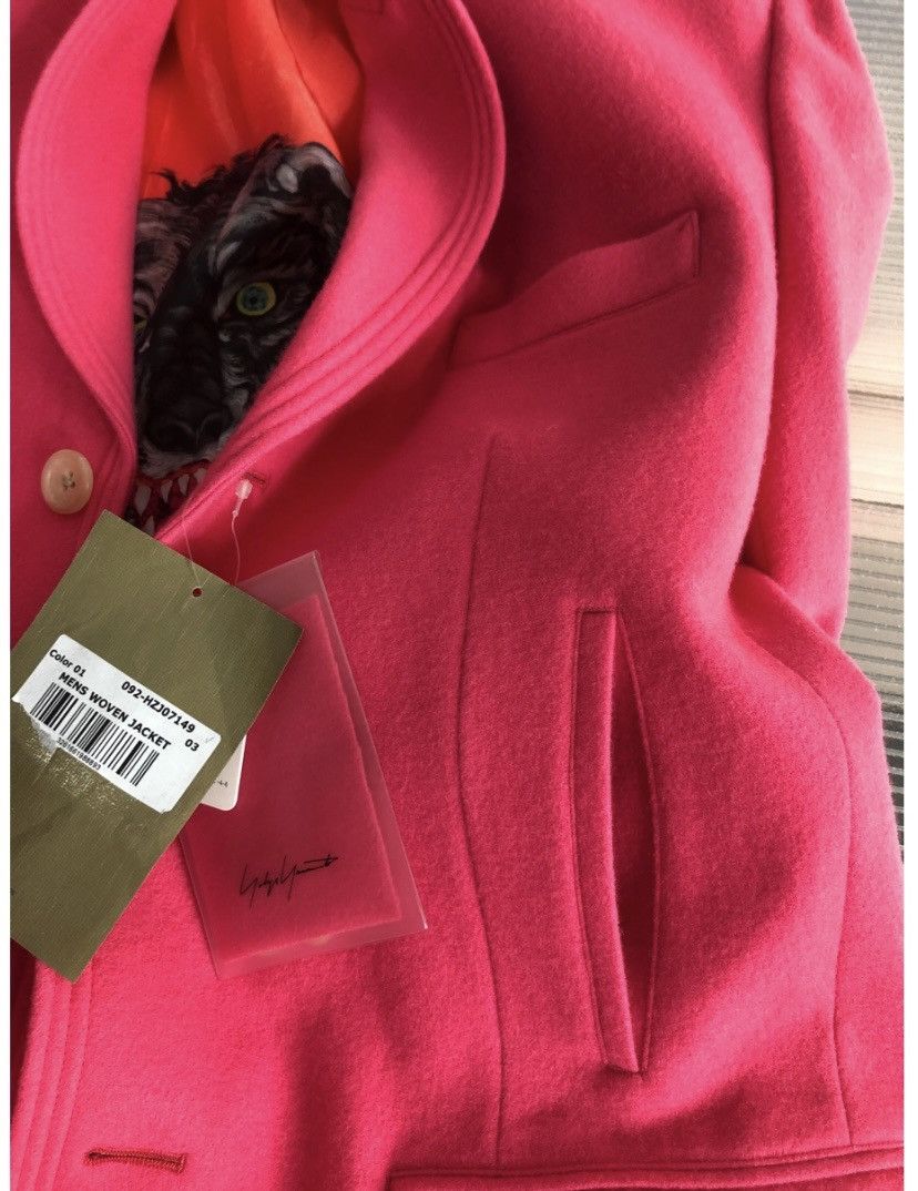 Yohji Yamamoto YYPH 🇯🇵 Pink Wool Yuzen Dyed Wolf Reversible Chester coat 3 Size US L / EU 52-54 / 3 - 20 Thumbnail