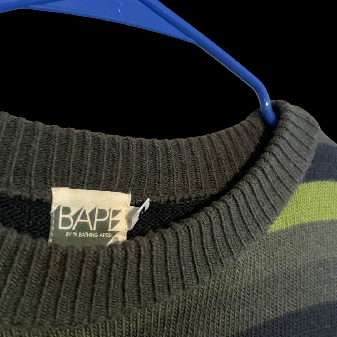 Bape Vintage Bape by A Bathing Ape Ribbed Stripe Knit Tee Size US M / EU 48-50 / 2 - 6 Thumbnail