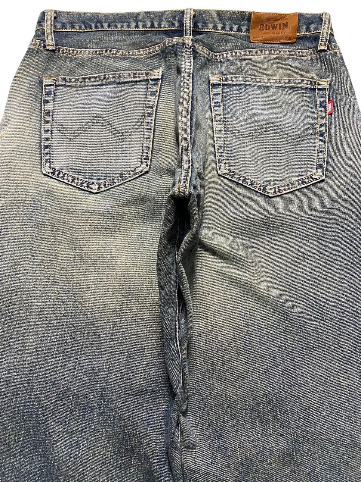 Edwin Vintage Edwin 404 Faded Wash Distressed Loose Jeans Size US 34 / EU 50 - 4 Thumbnail