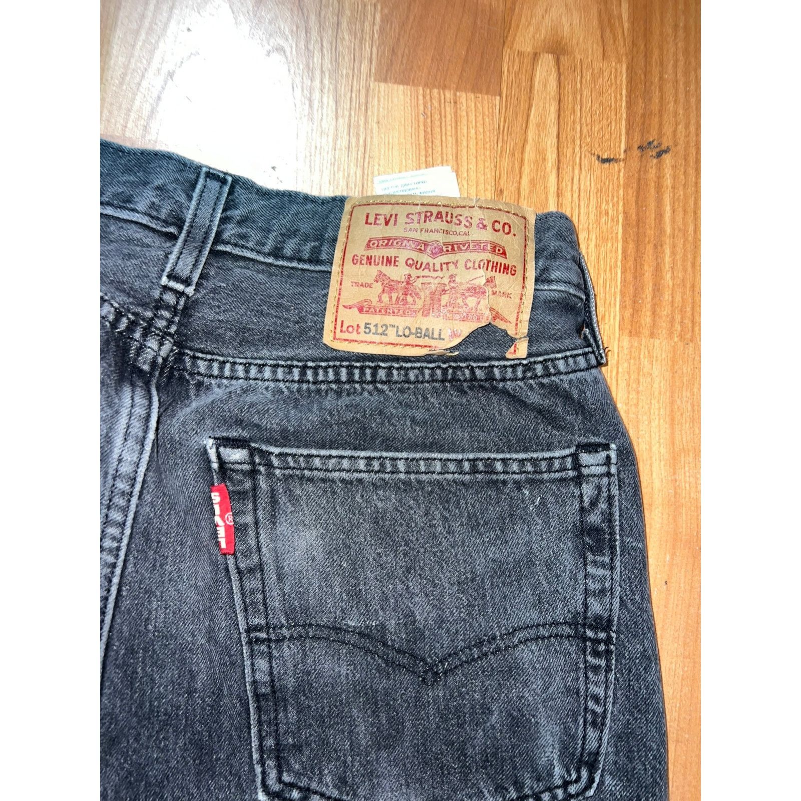 Levi's Levi's 512 Lo-Ball Jeans Denim Black Levi Strauss 28x32 Size US 28 / EU 44 - 9 Thumbnail