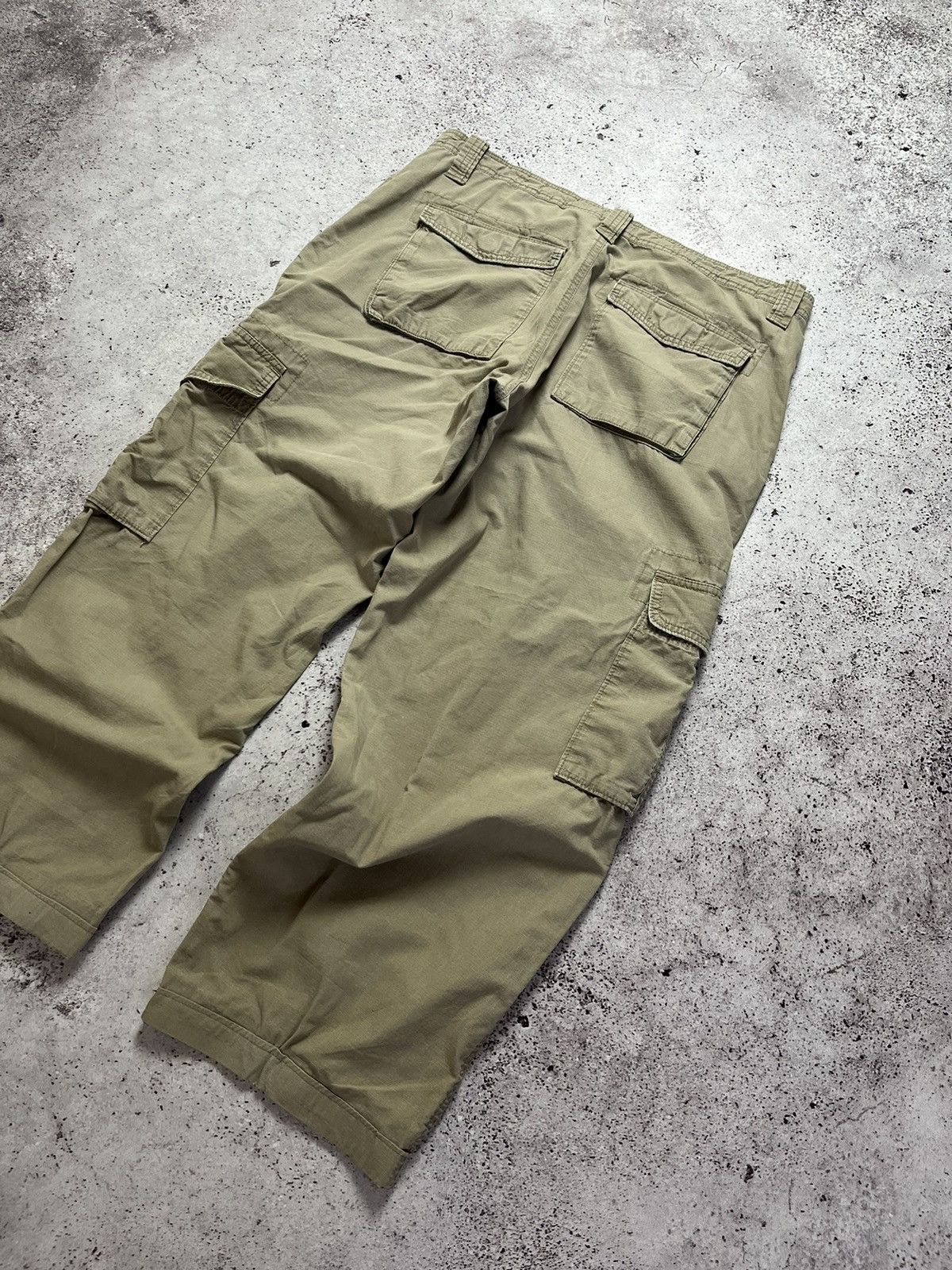 Nike × Vintage Vintage Nike Cargo Pants Track Nylon Drill Y2K style Swoosh Size US 36 / EU 52 - 10 Thumbnail