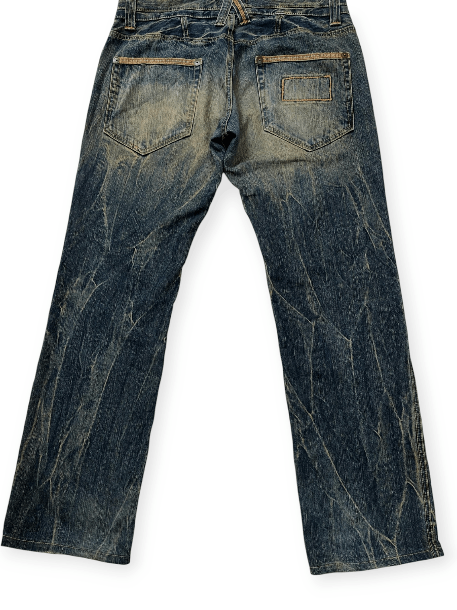 Blueway Japan Made Baggy Distressed Denim