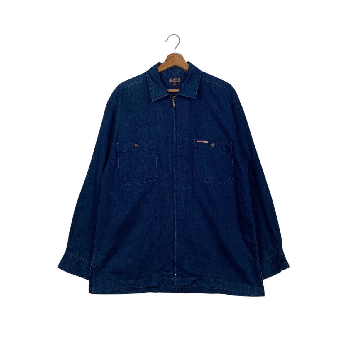 MUDDY FOX Double Pocket Blue Casual Jacket #1667-C74