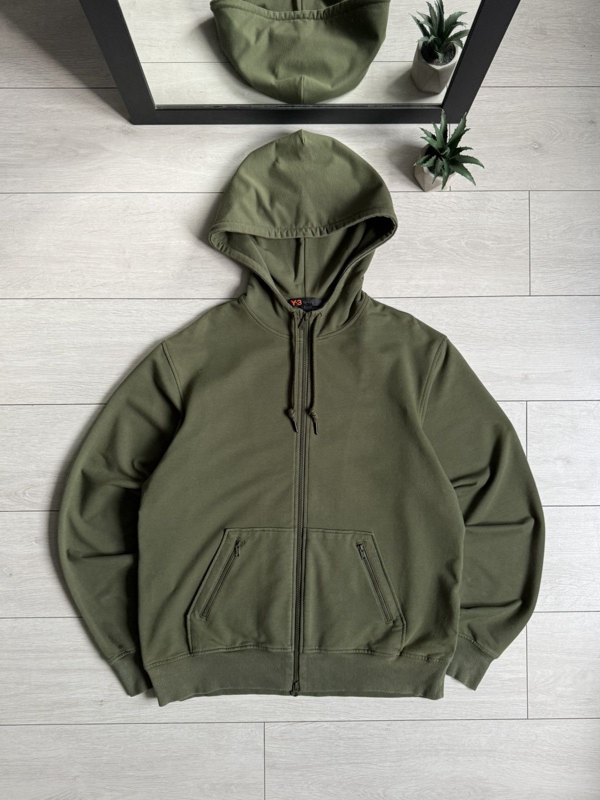 Yohji Yamamoto Y-3 Yohji Yamamoto Big Logo Zip Hoodie Size US XL / EU 56 / 4 - 2 Thumbnail