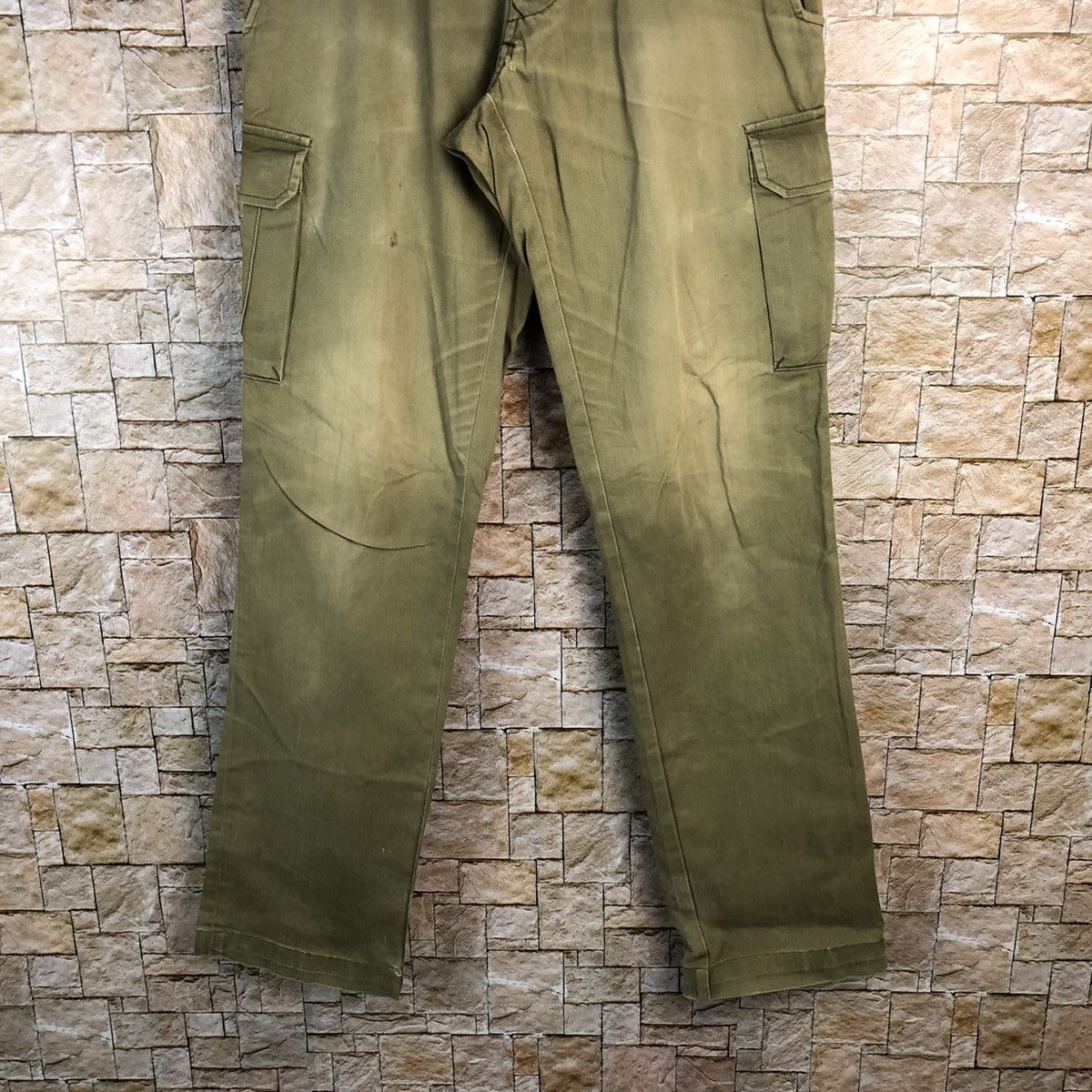 Japanese Brand Japan vintage faded Green utility Cargo Pants #A125 Size US 30 / EU 46 - 3 Thumbnail