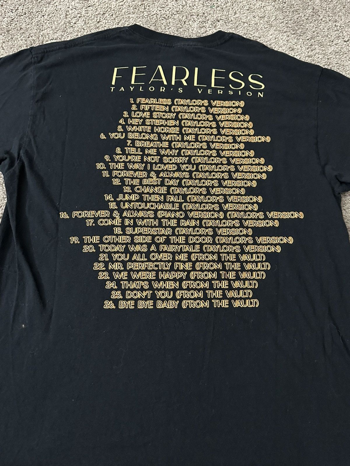 Band Tees × Vintage Taylor Swift Fearless Era Tour Shirt Size US L / EU 52-54 / 3 - 2 Thumbnail