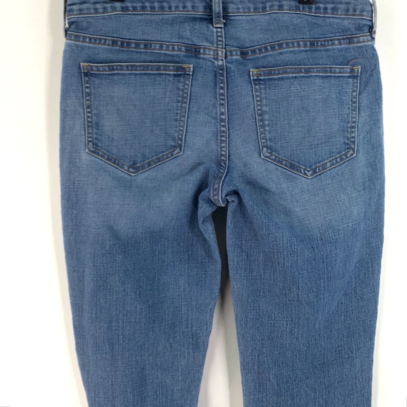 Old Navy Old Navy Jeans Women Flat Front Low Rise Straight Leg Blue Size 8L Long 32 in Waist 5-Pocket Denim Boots? Size 30" / US 8 / IT 44 - 4 Thumbnail