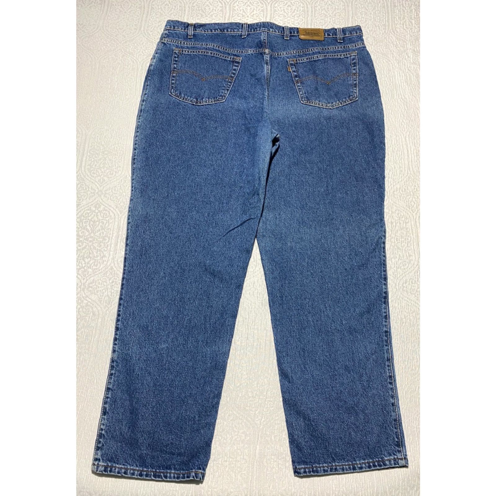 Levi's VINTAGE Levi's Jeans 545 Relaxed Straight 48x32 Blue 5-Pocket USA Denim 100% Cotton Mens Baggy Brown Tab 90s Size US 32 / EU 48 - 2 Thumbnail