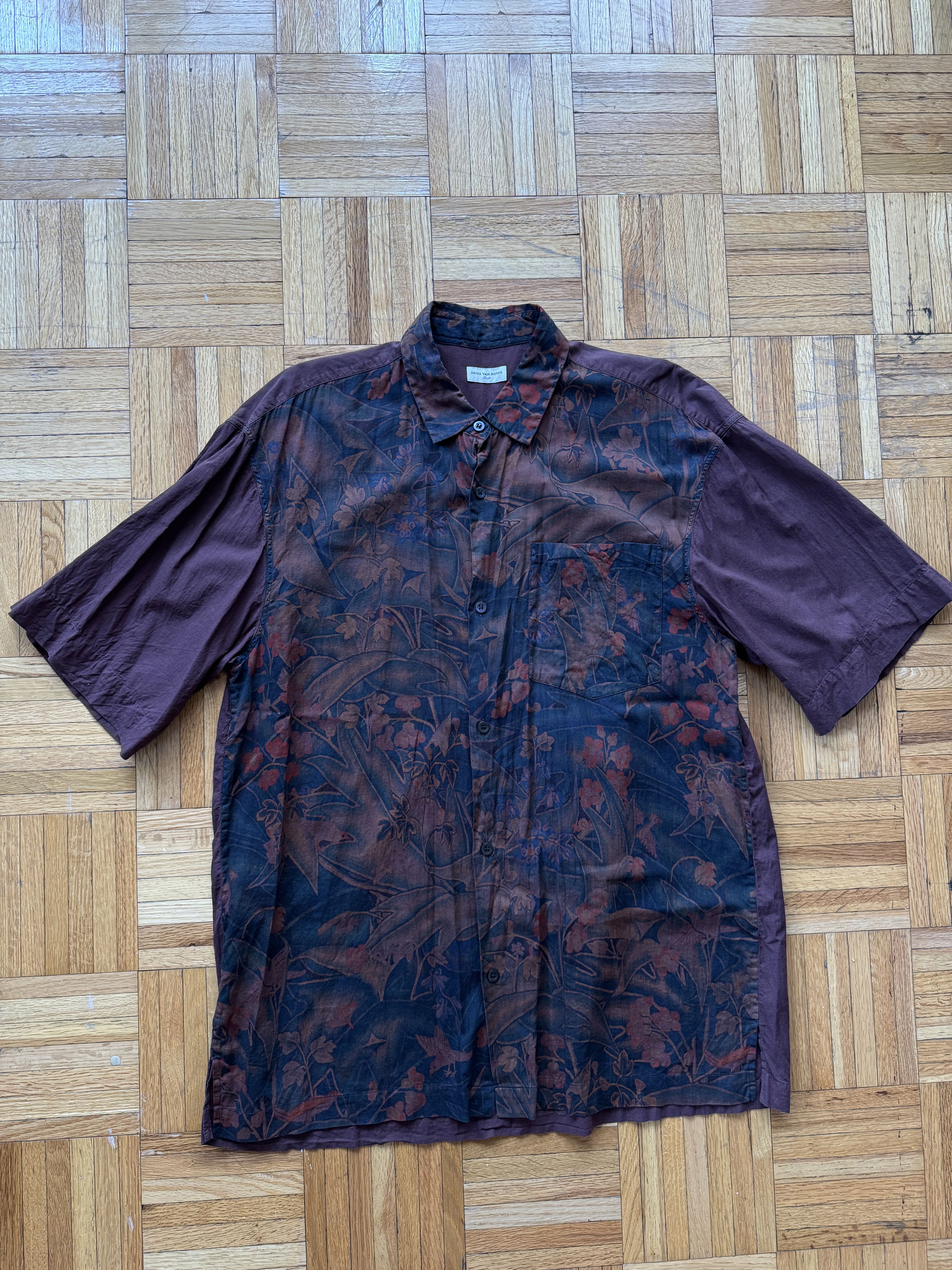 Dries Van Noten Floral Short Sleeve Shirt Size US L / EU 52-54 / 3 - 1 Thumbnail