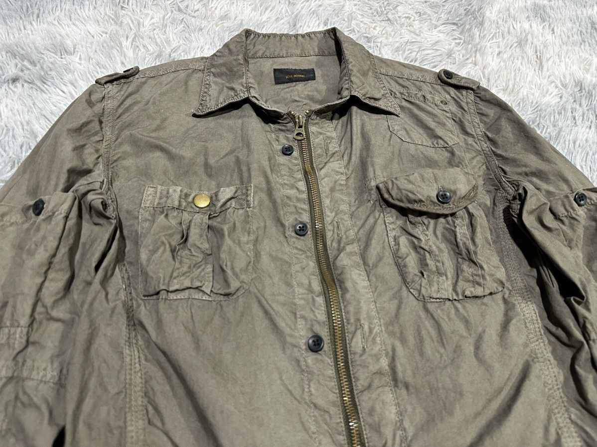 Issey Miyake 🔥Y2K Tete Homme Zipper Shirt Wrinkled Jacket Gimmick Pocket Size US M / EU 48-50 / 2 - 3 Thumbnail