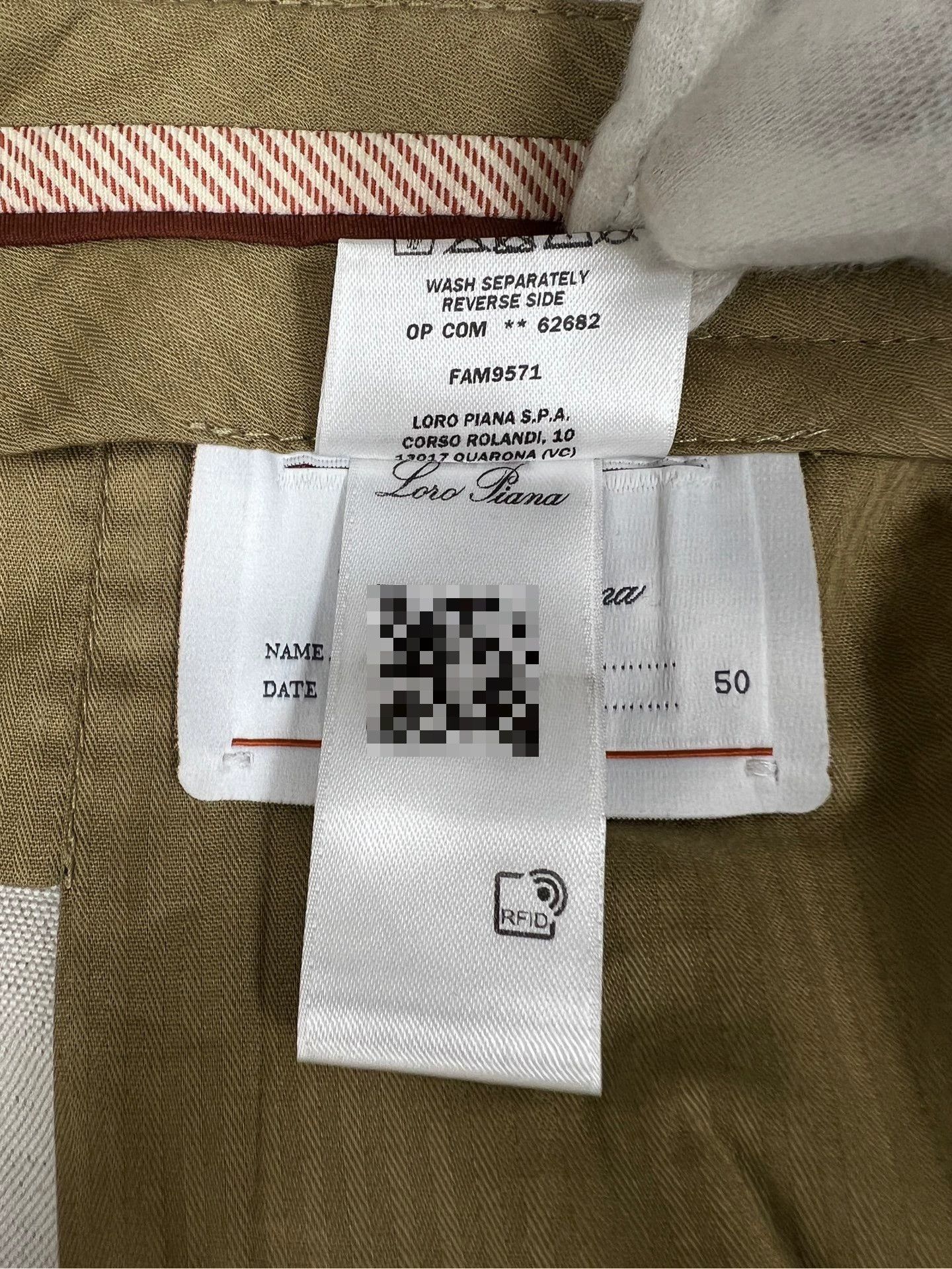 Loro Piana Loro Piana M Ivory Cotton-Linen Relaxed-Straight P NWT 50 Size US 34 / EU 50 - 7 Thumbnail