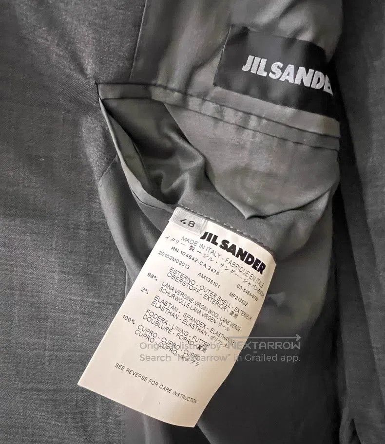 Jil Sander Jil Sander size 48 Men's grey suit suit Size 48S - 6 Thumbnail