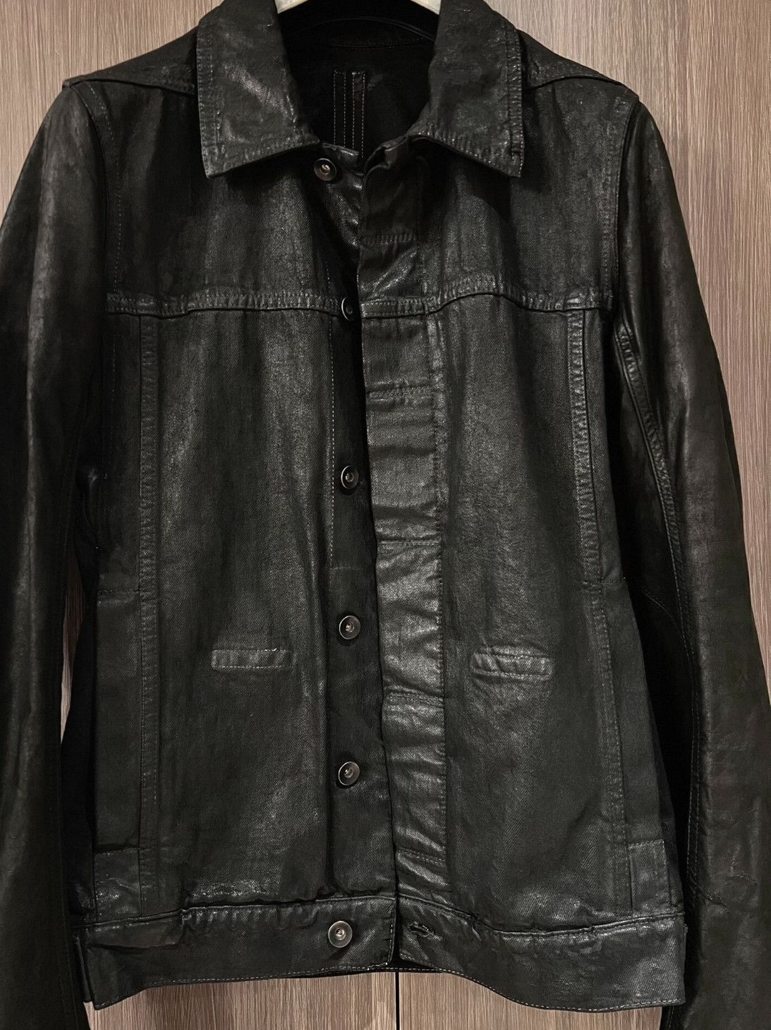 Rick Owens Rick Owens Wax-coated denim jacket-2505 Size US S / EU 44-46 / 1 - 6 Thumbnail