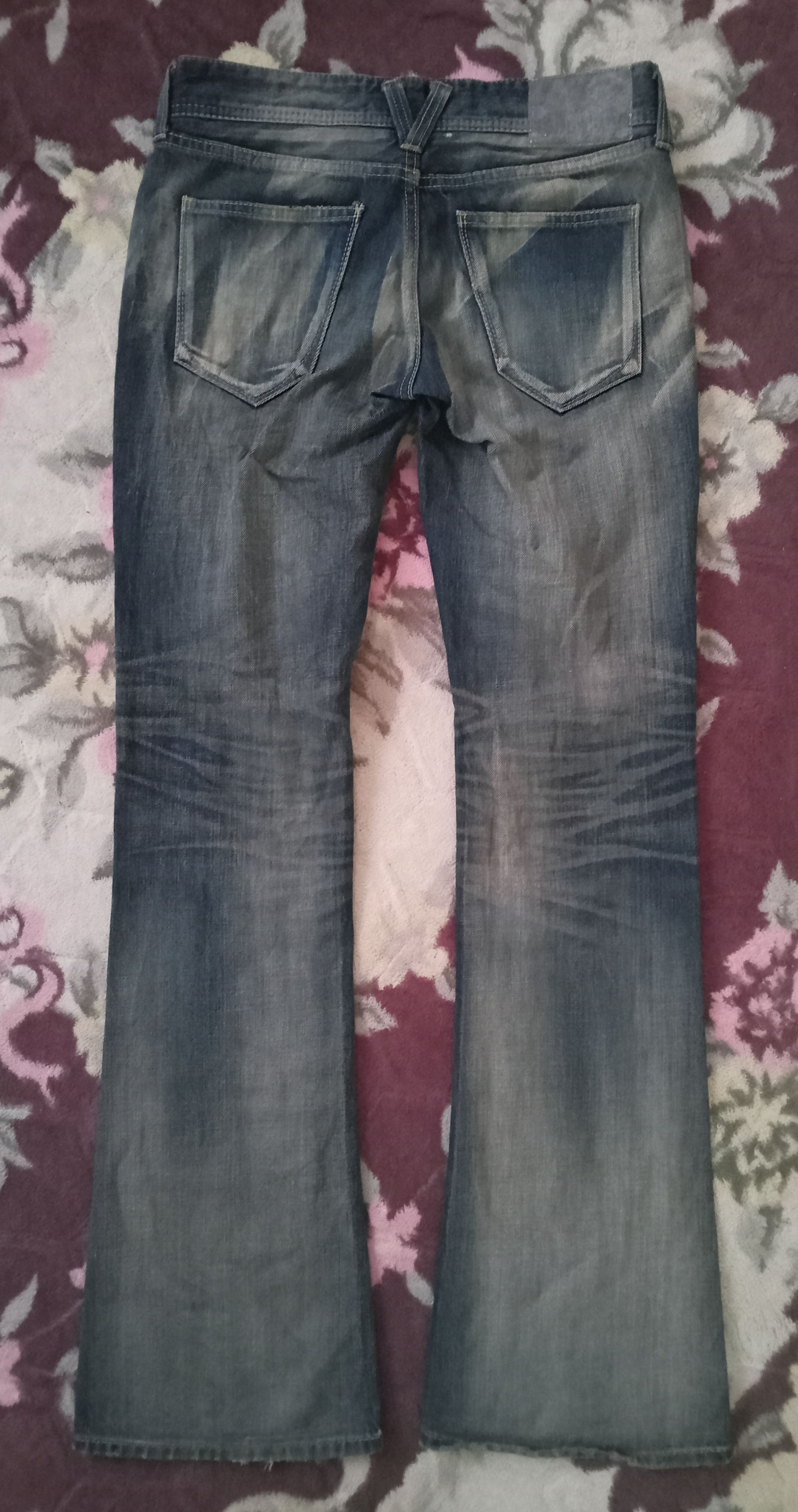 Vanquish Vanquish Gold Flare Jeans Size 32" / US 10 / IT 46 - 2 Thumbnail
