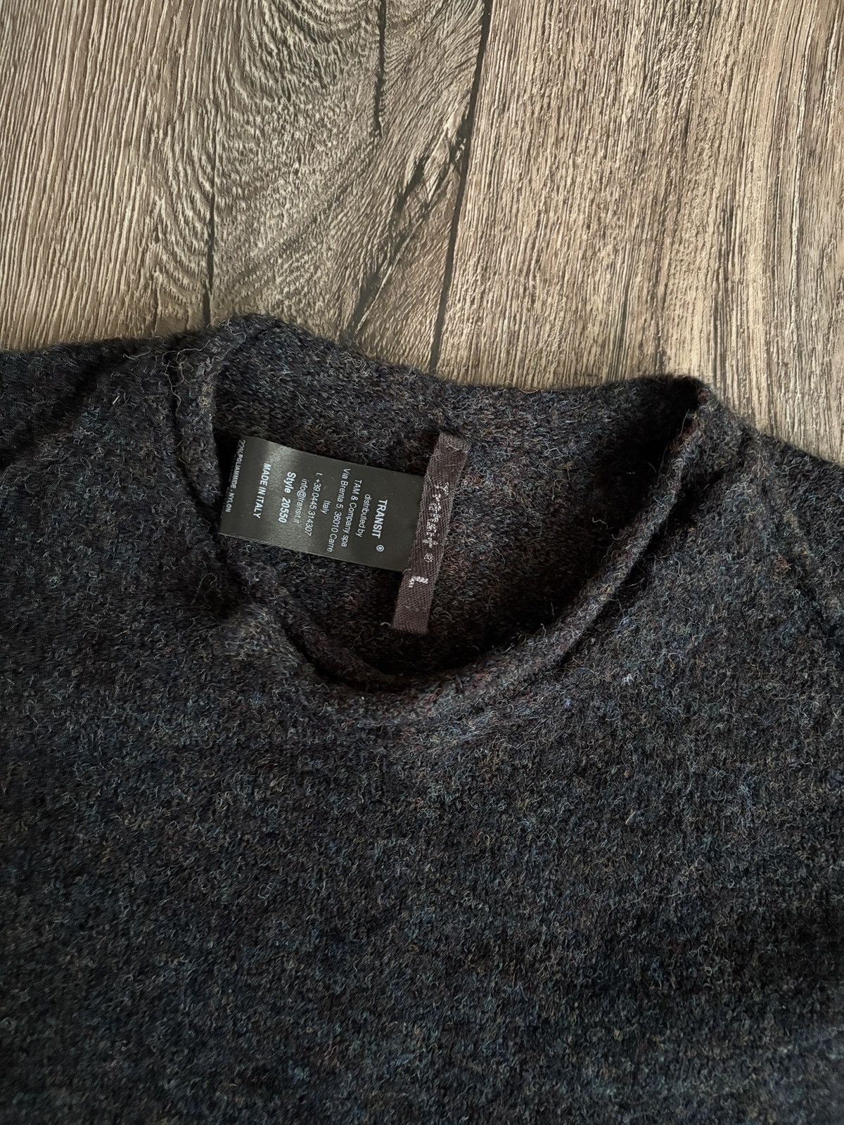 Transit Transit Asymmetric Avant Garde Wool/Mohair Sweater Designer Size L / US 10 / IT 46 - 2 Thumbnail