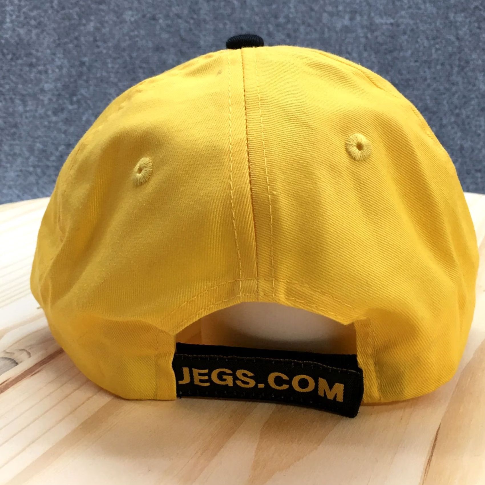 Vintage Jegs Baseball Cap Hat Mens One Size Yellow Black Adjustable Embroidered Basic Size ONE SIZE - 6 Thumbnail
