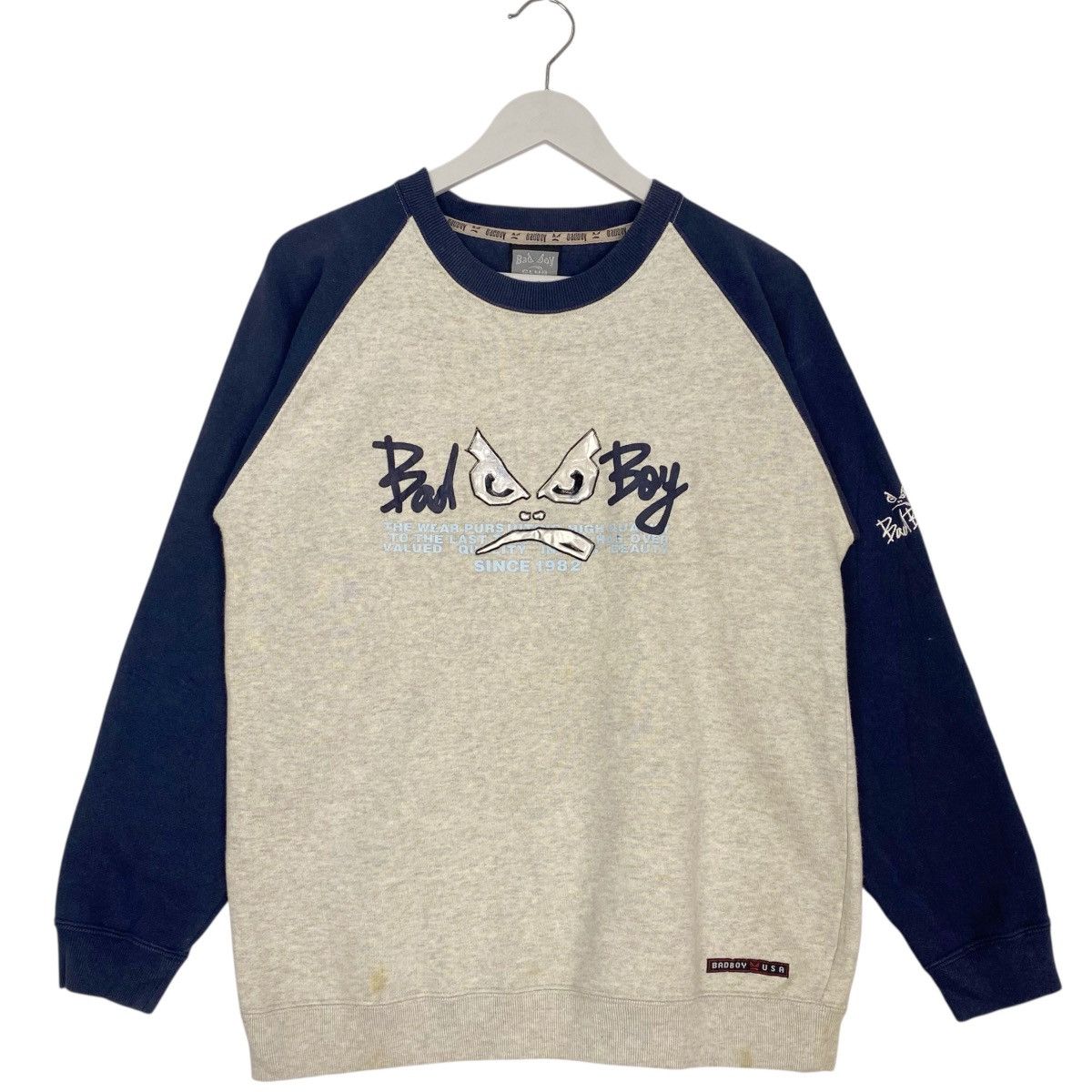 Vintage Vintage Bad Boy Sweatshirt Crewneck Big Logo Embroidery Sz S Size US S / EU 44-46 / 1 - 1 Thumbnail
