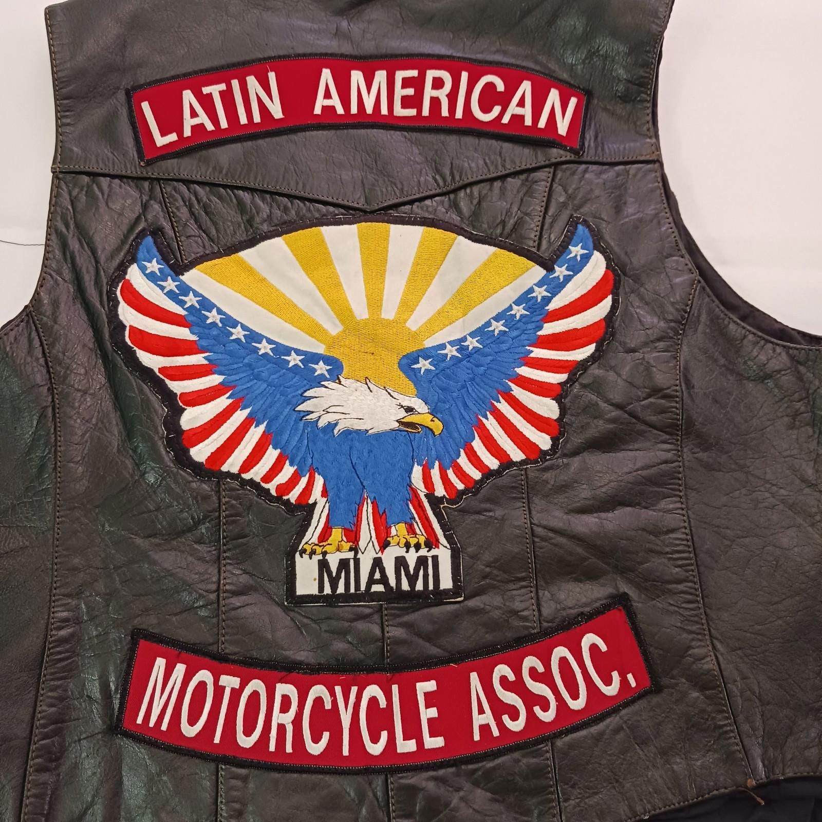 Genuine Leather Latin American Motorcycle Genuine Leather Men's Black 3XL Size US XXL / EU 58 / 5 - 7 Thumbnail