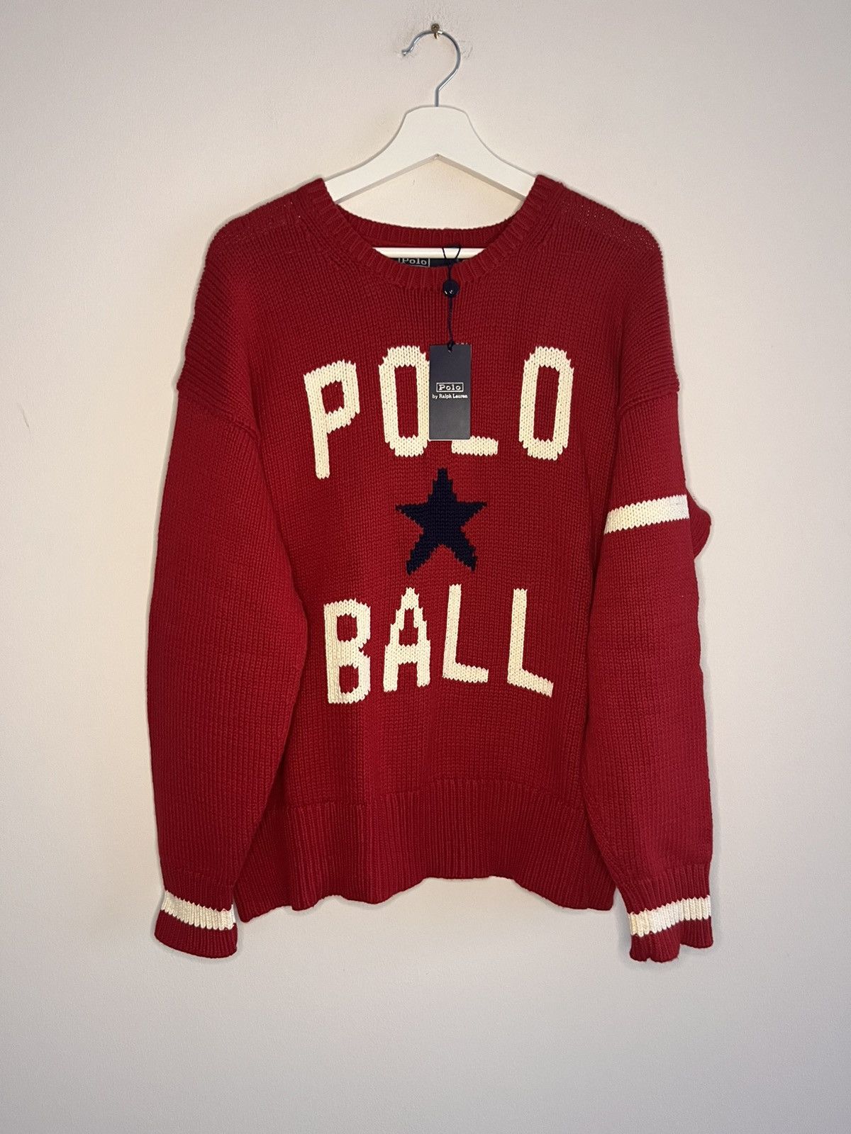 Polo Ralph Lauren Polo Ralph Lauren - Polo Ball Knit Sweater Size US L / EU 52-54 / 3 - 1 Thumbnail
