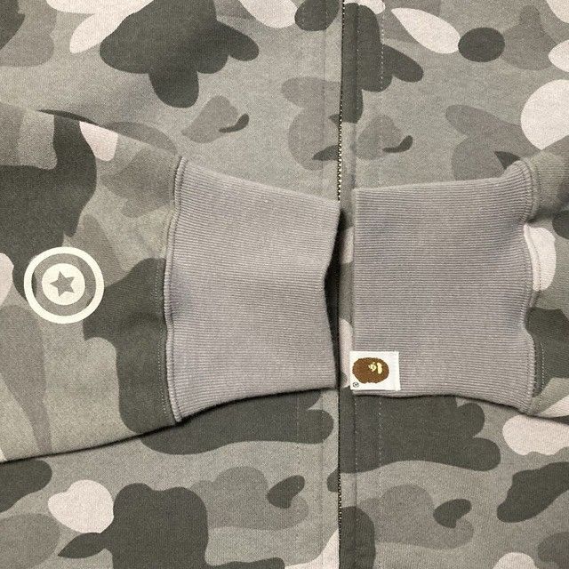Bape BAPE Double Shark Full Zip Hoodie Gray Camo a bathing ape Size US XXL / EU 58 / 5 - 6 Thumbnail