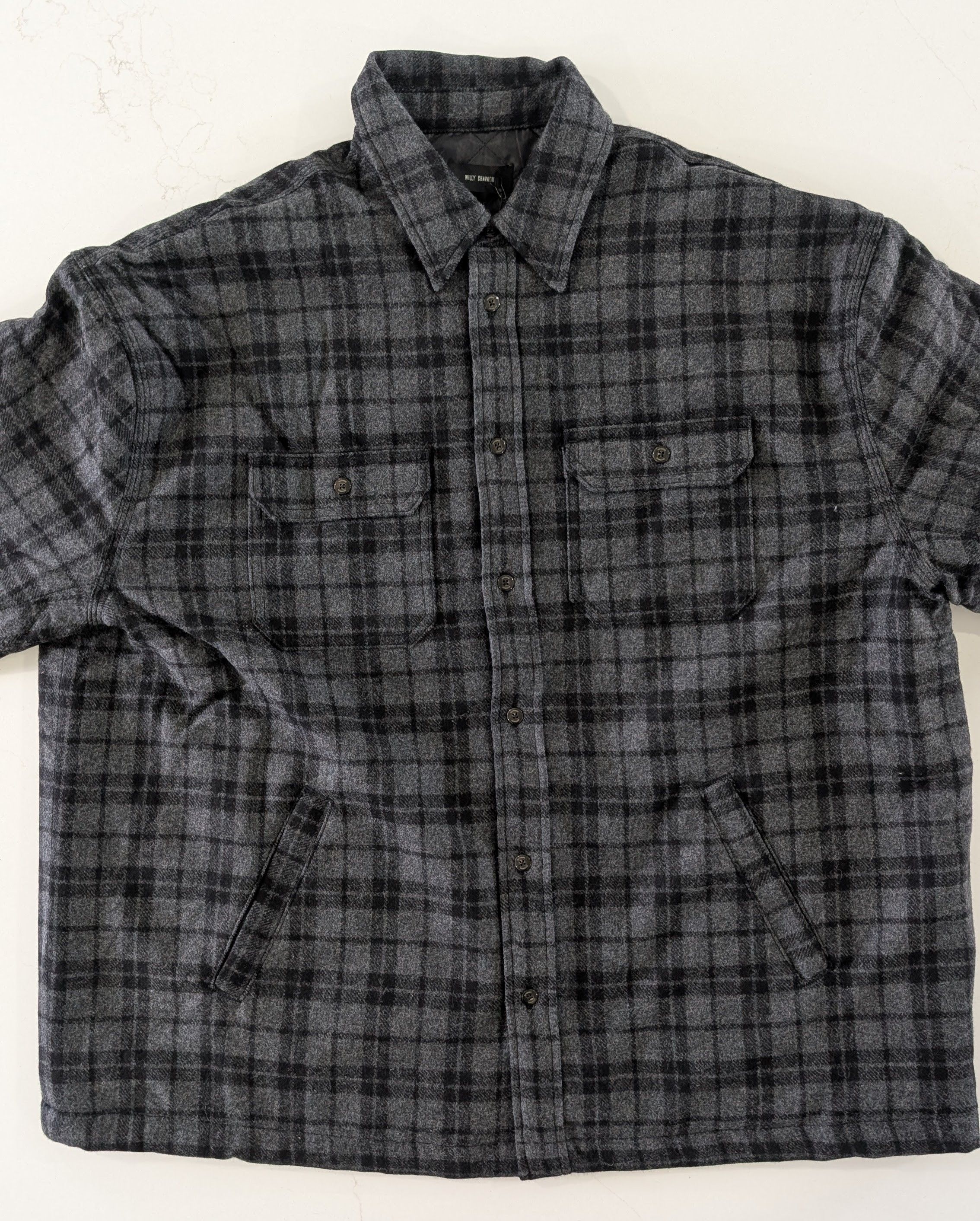 Willy Chavarria Willy Chavarria Plaid Quilted Wool Overshirt Medium Size US M / EU 48-50 / 2 - 4 Thumbnail