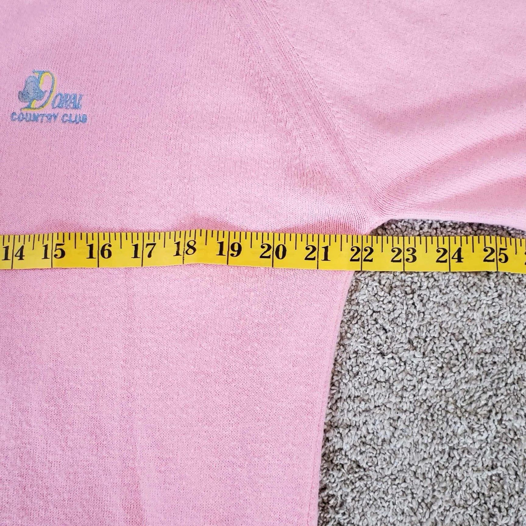 Vintage VINTAGE Doral Country Club Golf Sweater Unisex Adults L Pink Logo Knit Pullover V-Neck 80s 90s Classic Dad Golf Size US L / EU 52-54 / 3 - 4 Thumbnail