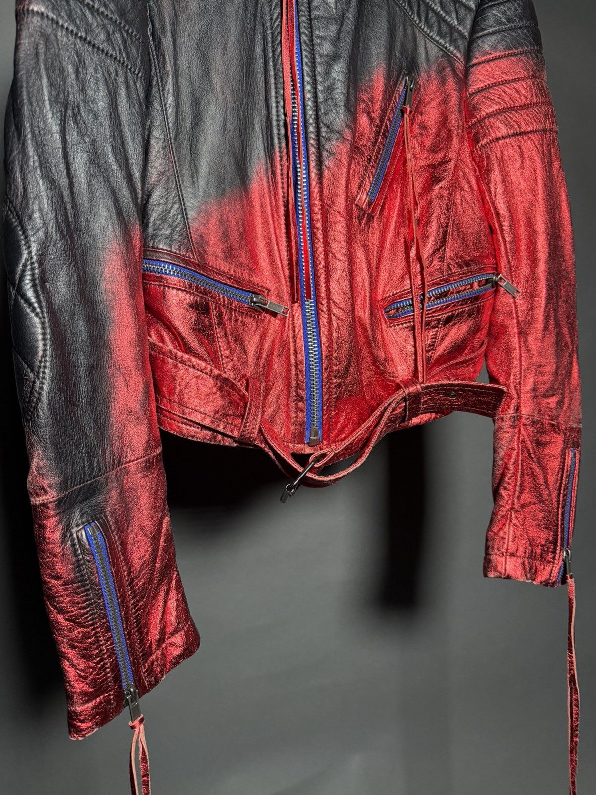 Haider Ackermann Haider Ackermann Metallic Moto Jacket Size US S / EU 44-46 / 1 - 3 Thumbnail