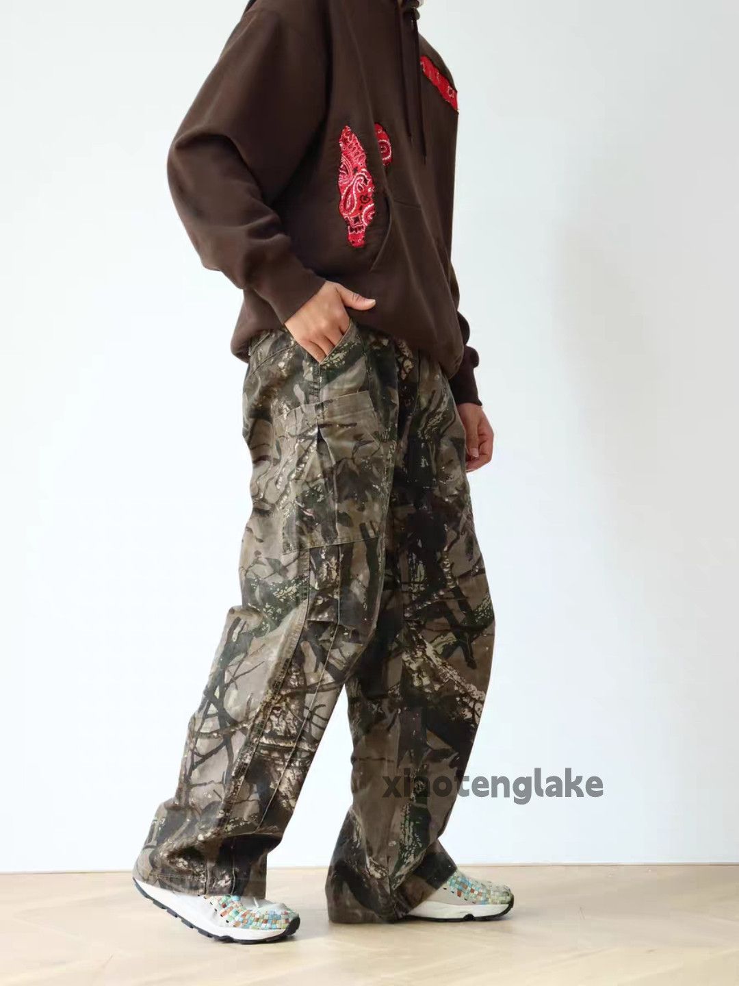 Vintage zx utility skate hiphop loose baggy cargo camo pants Size US 38 / EU 54 - 1 Thumbnail