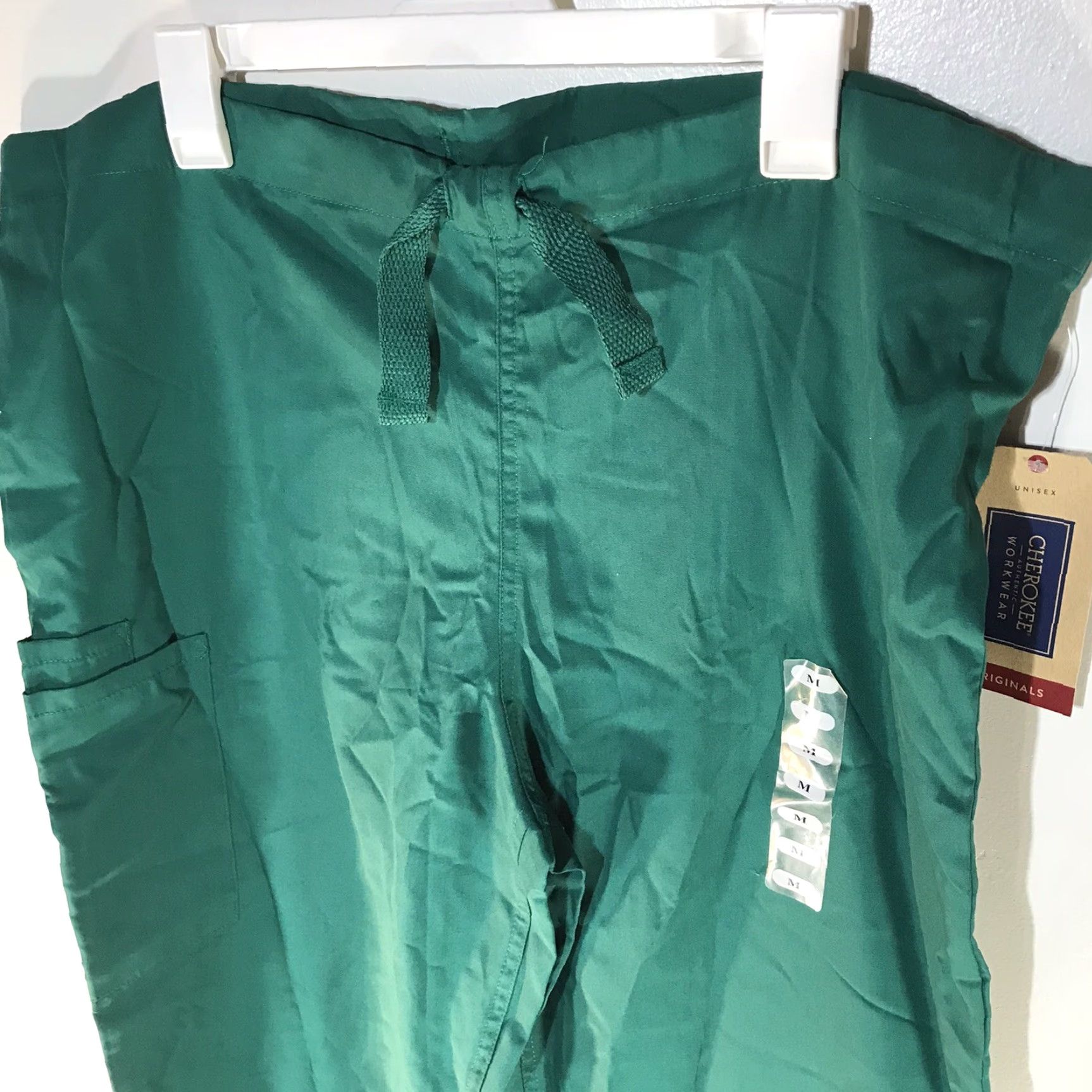 Cherokee VINTAGE Cherokee Women's Medical Scrub Pants Green Size M Medical Uniform Solid Straight Fit Size 32" / US 10 / IT 46 - 2 Thumbnail