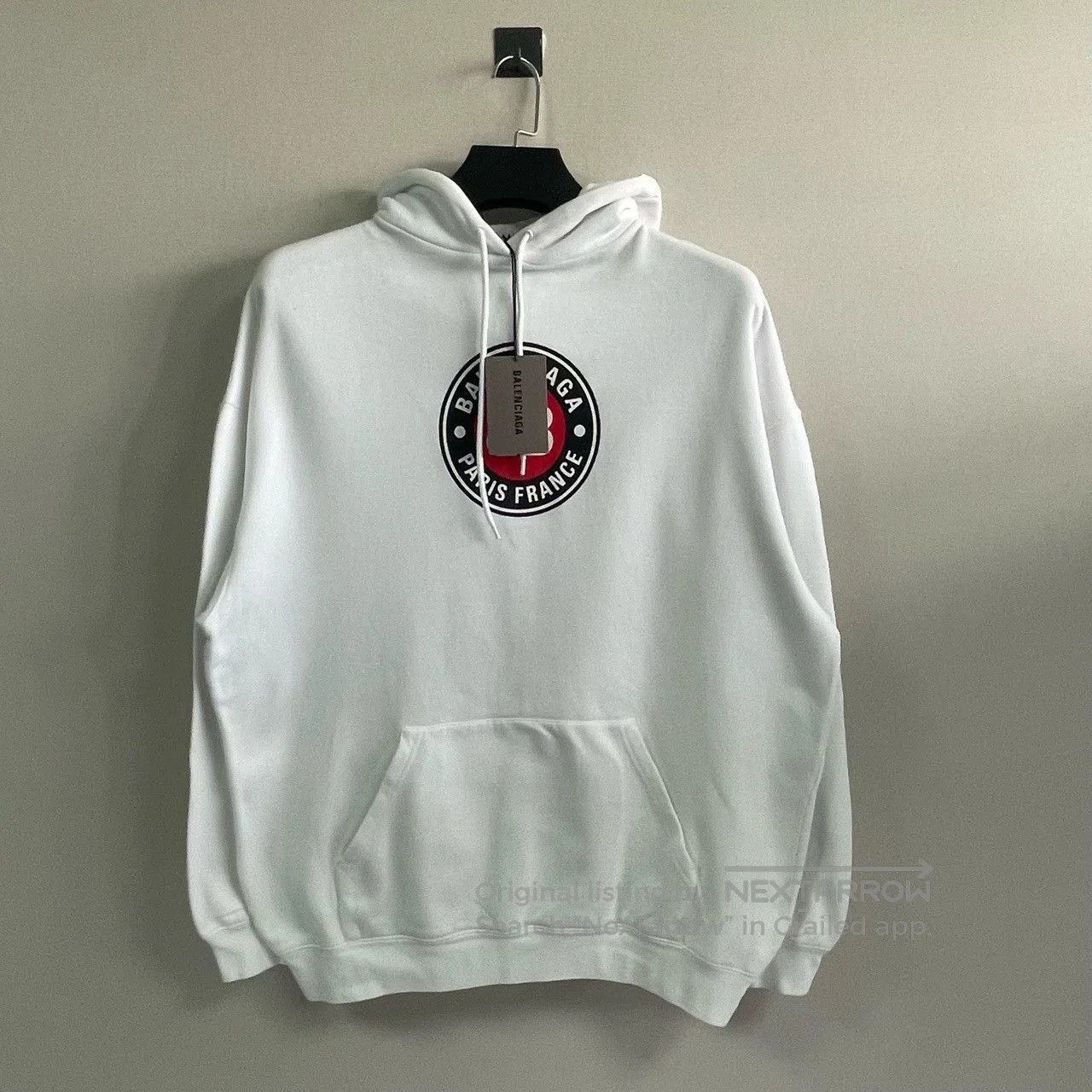 Balenciaga balenciaga logo printed hoodie in white. Size US XS / EU 42 / 0 - 1 Thumbnail