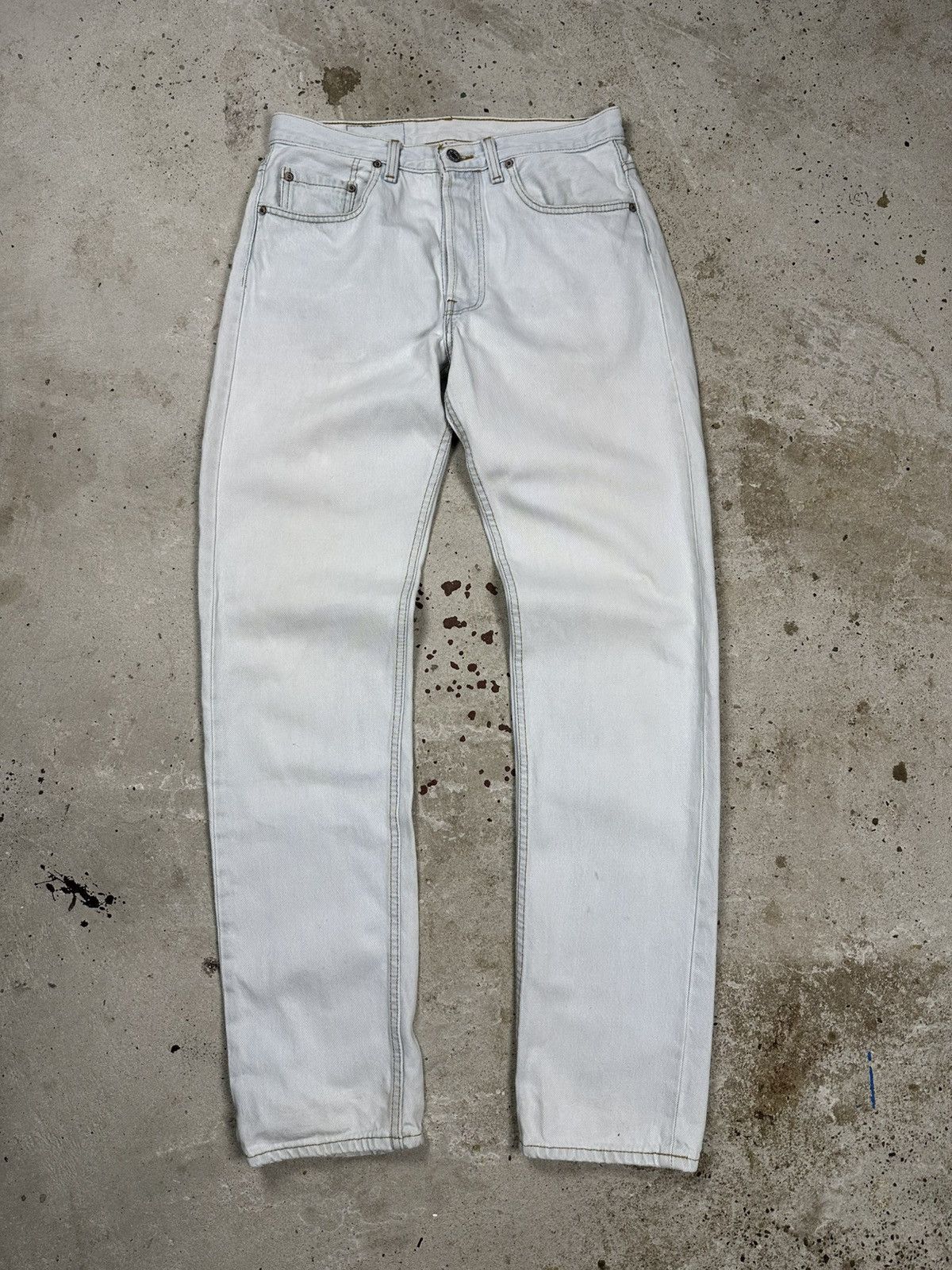 Vintage 90s Levi’s 501 Washed Blue Denim Pants Jeans