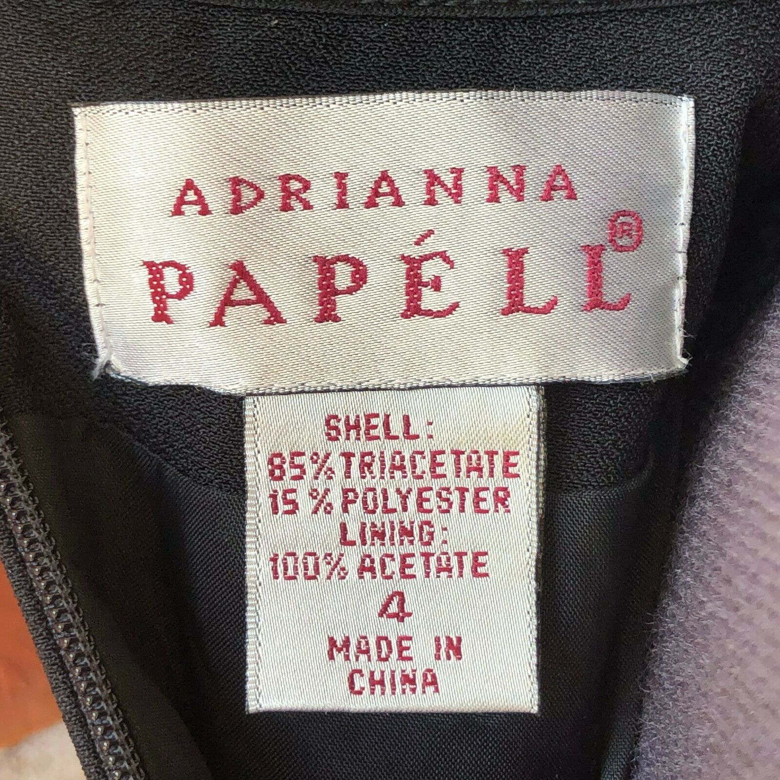 Adrianna Papell Adrianna Papell Women's Long-Sleeve Black Suit Dress Size 4 Size S / US 4 / IT 40 - 3 Thumbnail